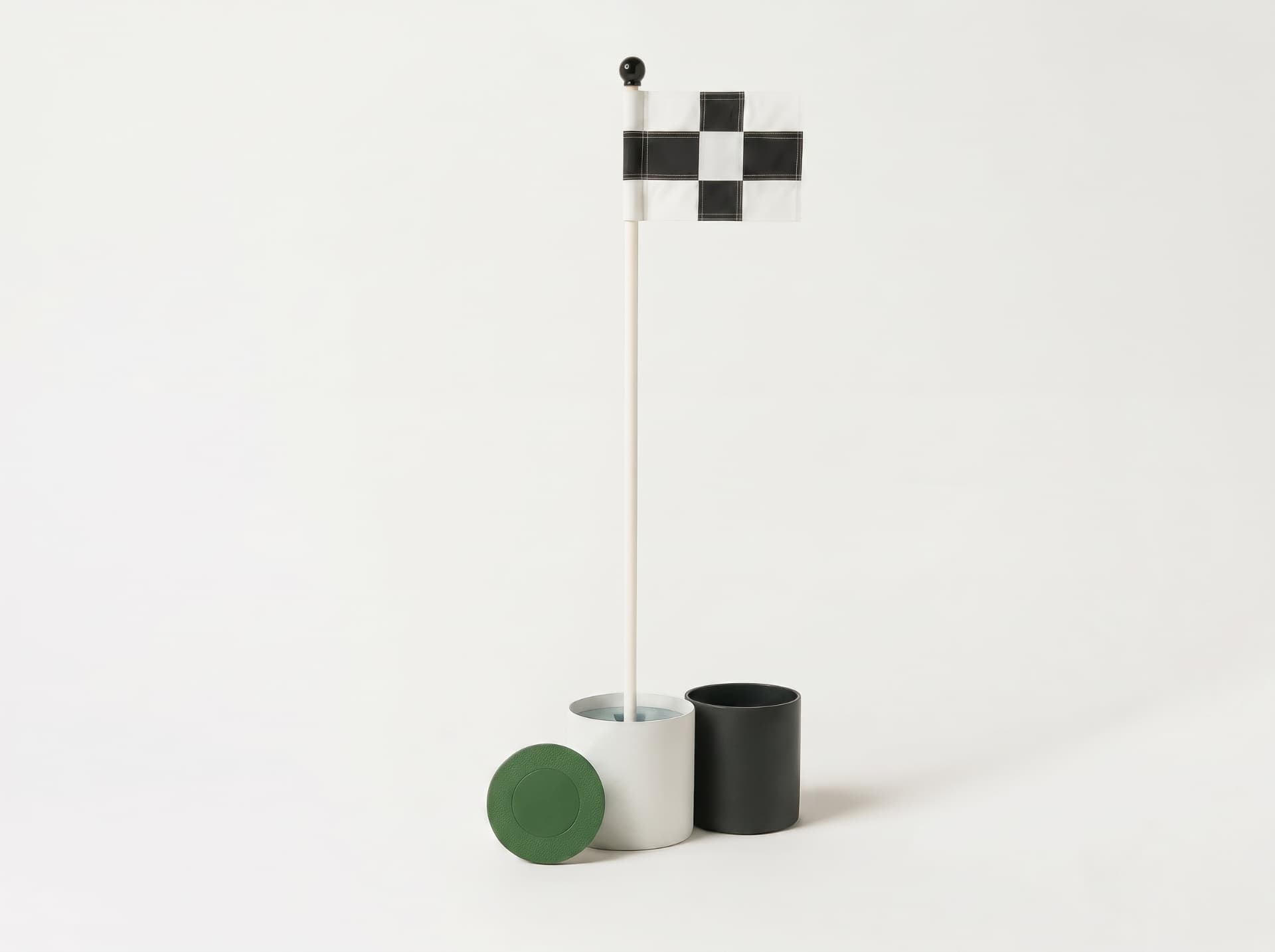 5-Piece Kit — Flag, Pole, Cup, Lid, Sleeve