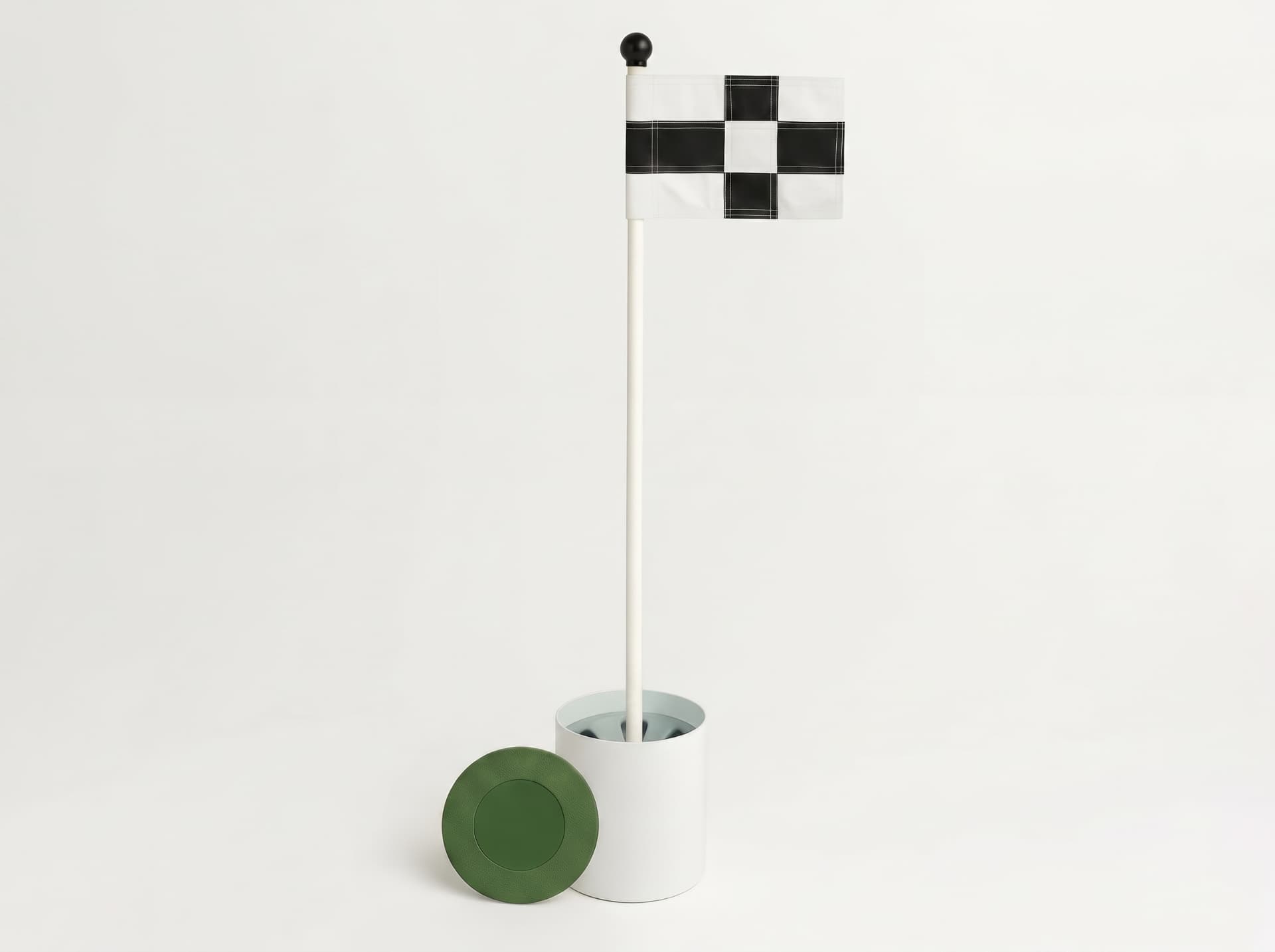 4-Piece Kit — Flag, Pole, Cup, Lid
