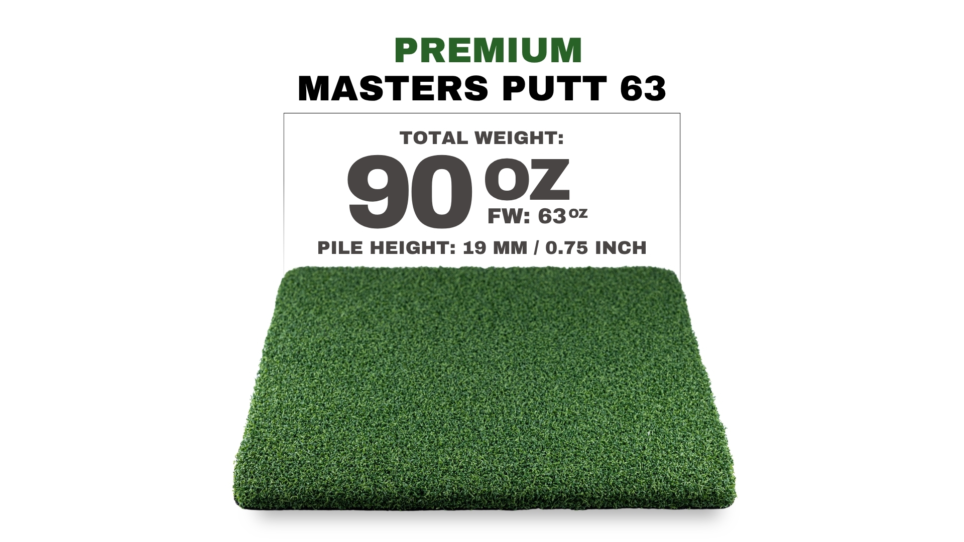 Premium Masters Putt 63 turf swatch