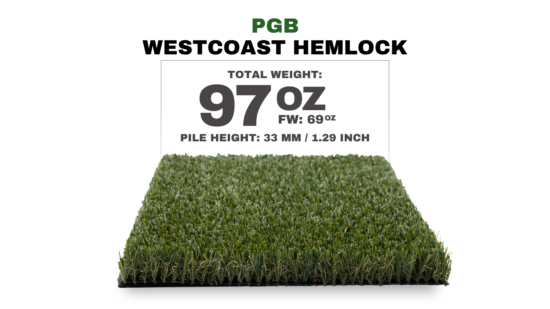 Westcoast Hemlock (Fringe) turf swatch