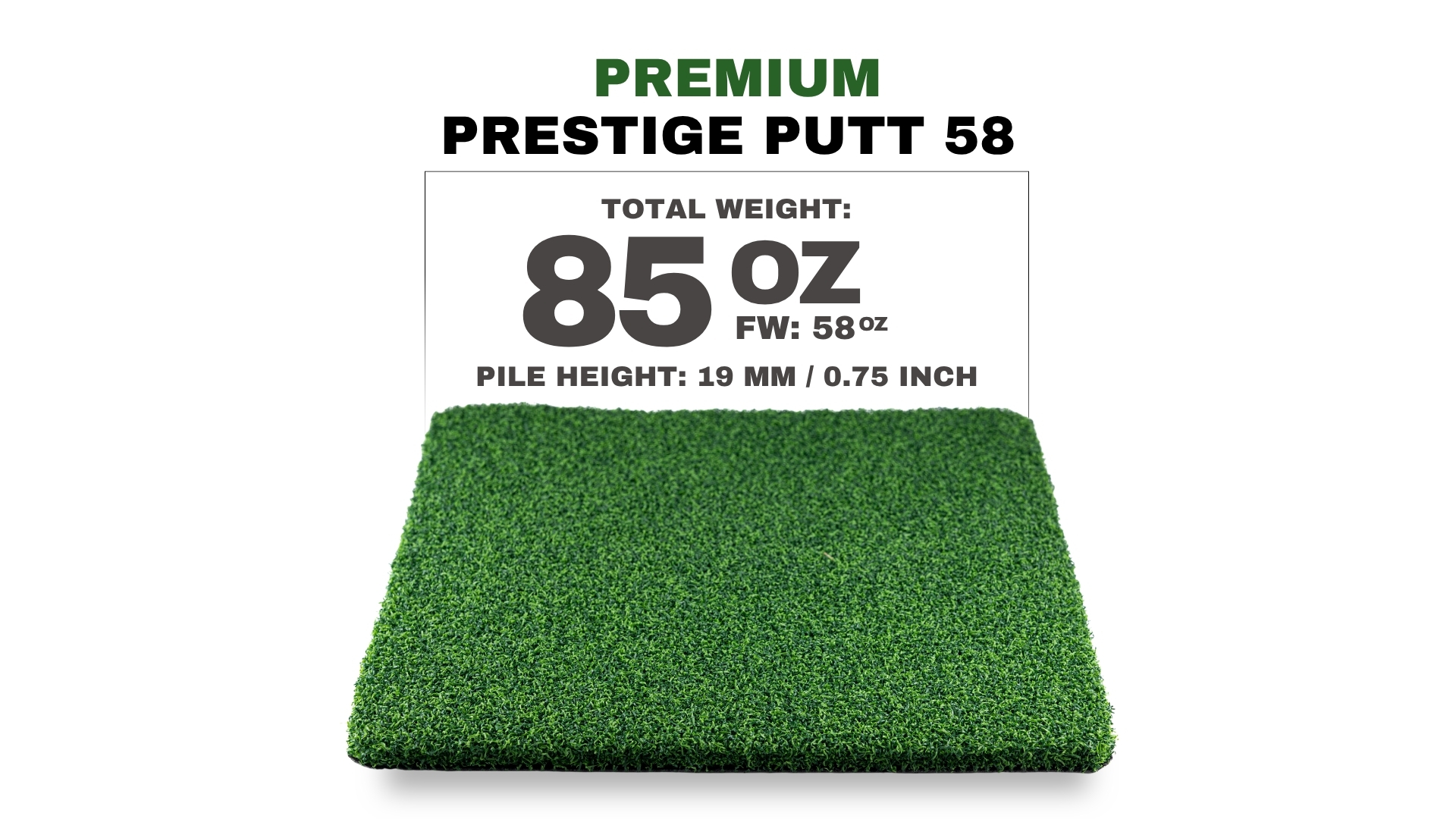 Premium Prestige Putt 58 turf swatch