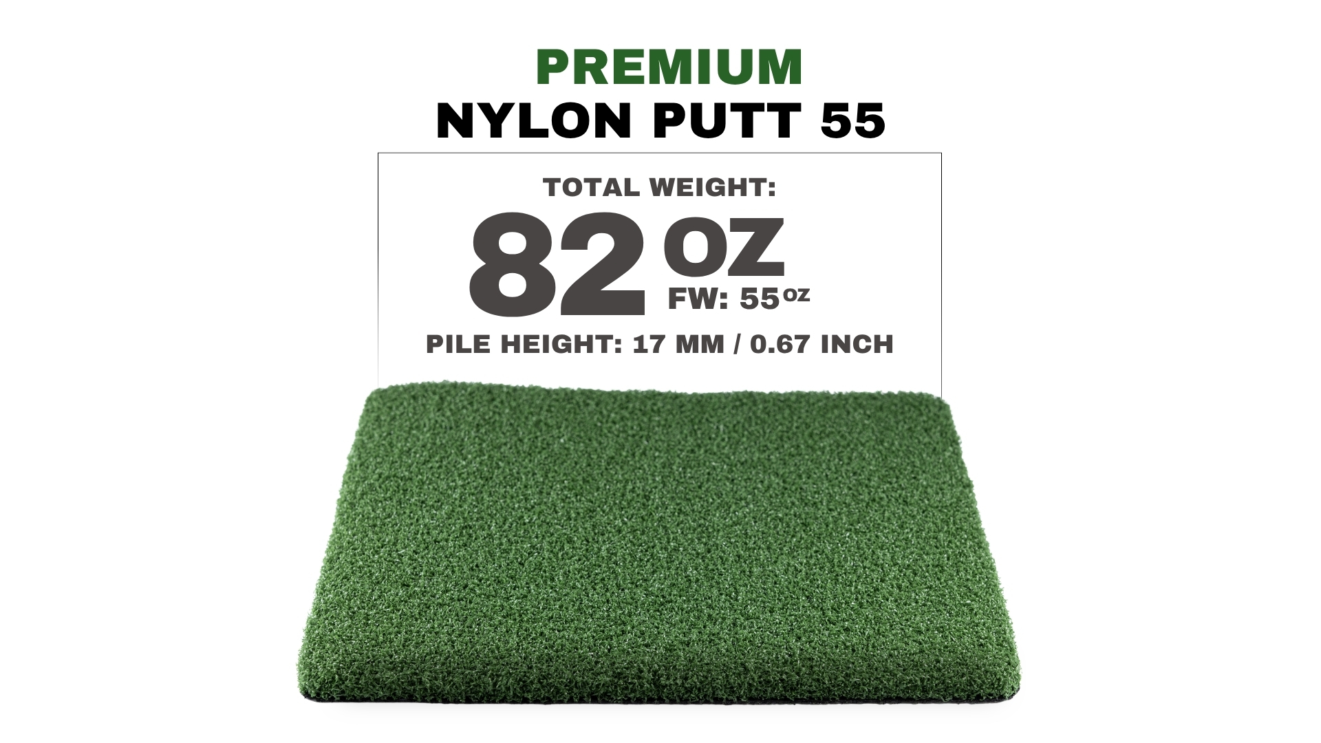 Premium Nylon Putt 55 turf swatch